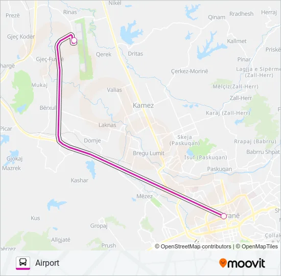 RINAS Bus Line Map