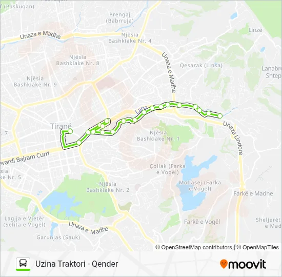 L5A Bus Line Map