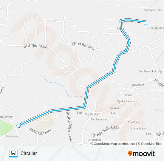 MINIBUS Bus Line Map