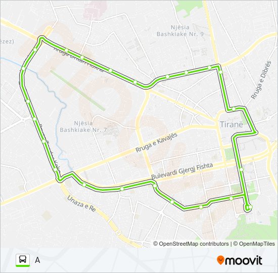 Χάρτης Γραμμής L2 λεωφορείο