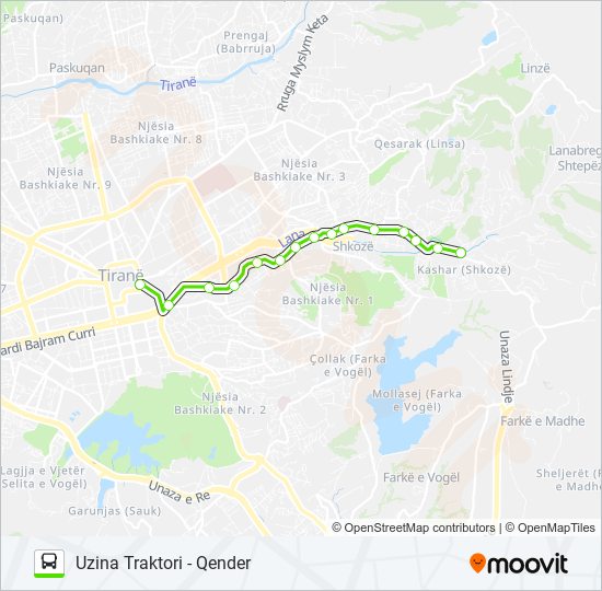 Rruga E Elbasanit Map L6 Route: Schedules, Stops & Maps - Uzina Traktori (Updated)