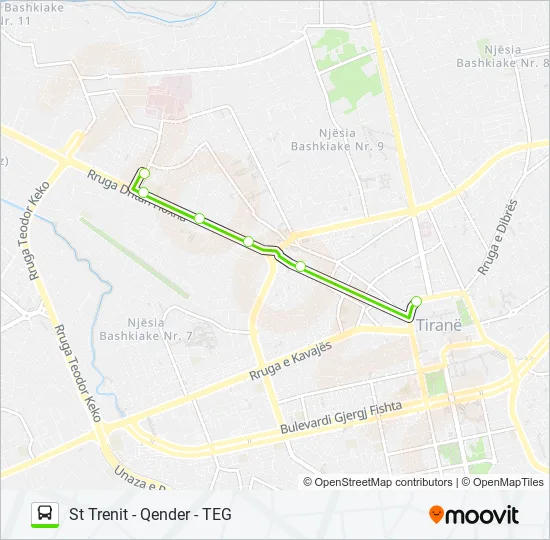 L8 Bus Line Map