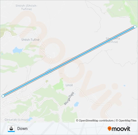 Χάρτης Γραμμής FUNIVIA γόνδολα