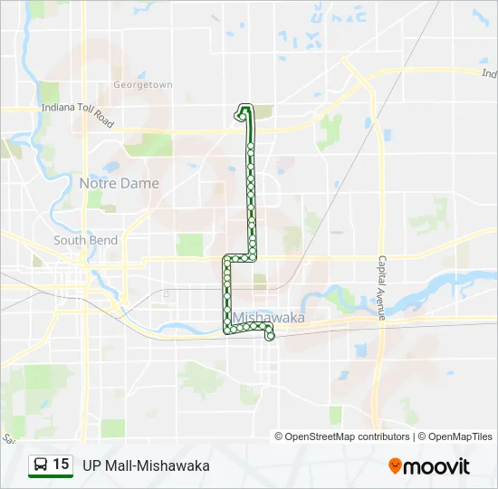 15 Bus Line Map
