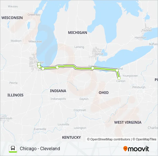 FLIXBUS 2516 Bus Line Map