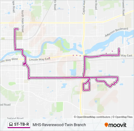 ST-TB-R Bus Line Map