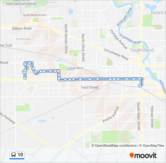 10 Bus Line Map