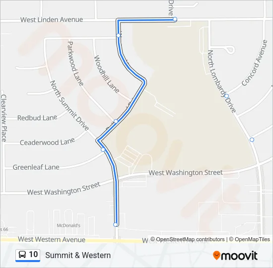 10 Bus Line Map