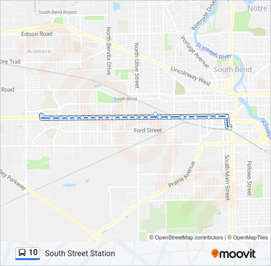10 Bus Line Map