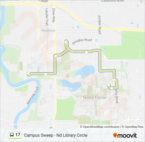 17 Bus Line Map