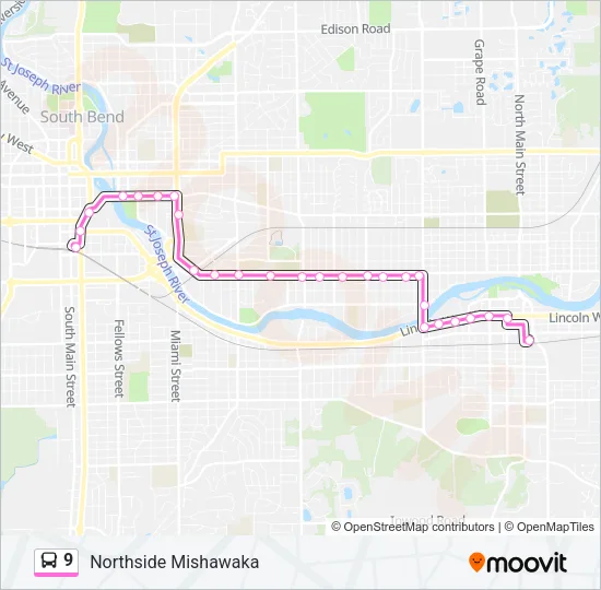 9 Bus Line Map