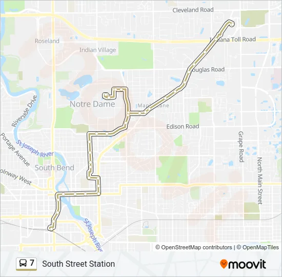 7 Bus Line Map