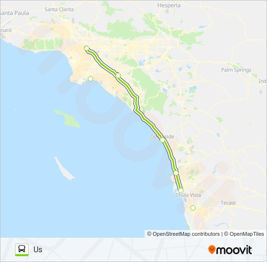 flixbus 2017 Route: Schedules, Stops & Maps - San Ysidro Bus Terminal ...