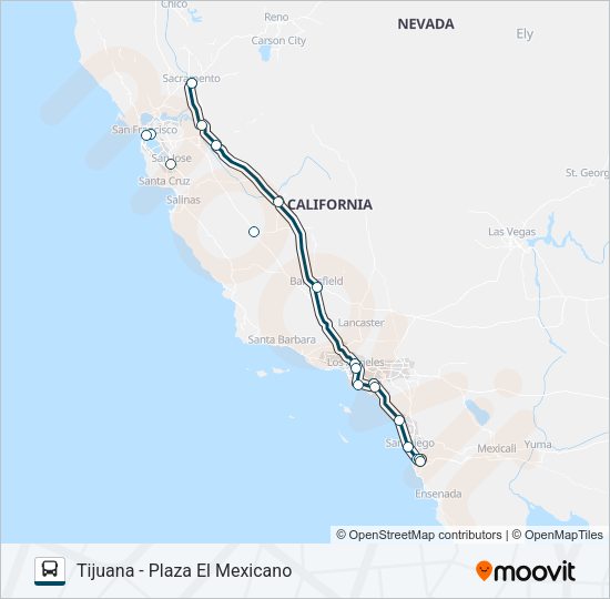 GREYHOUND US0831 Bus Line Map