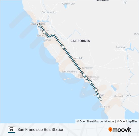 GREYHOUND US0831 Bus Line Map