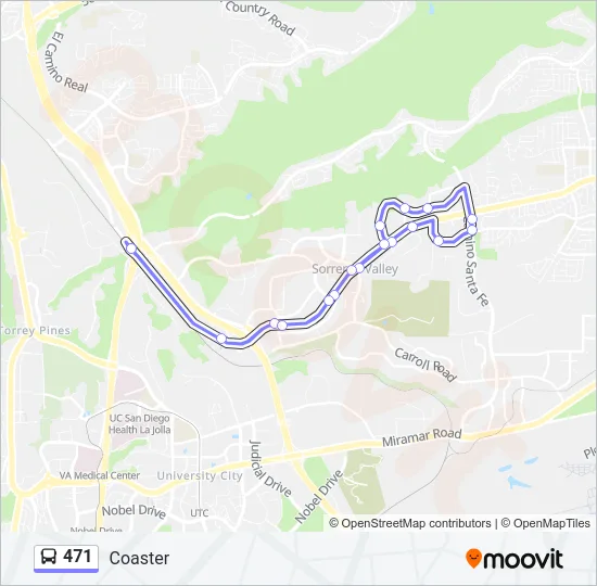 471 Bus Line Map