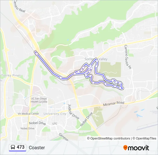 473 Bus Line Map