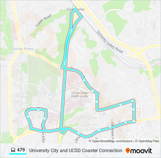 479 bus Line Map