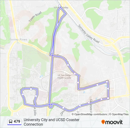 479 Bus Line Map