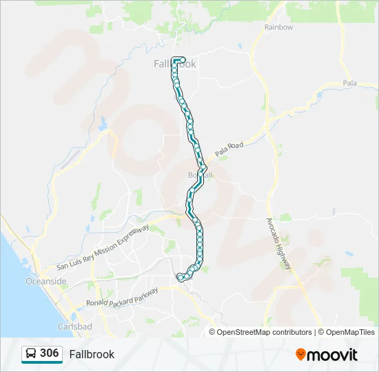 306 Bus Line Map