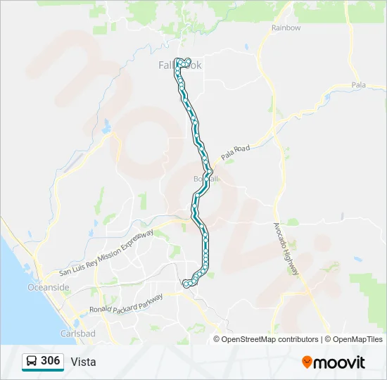 306 Bus Line Map