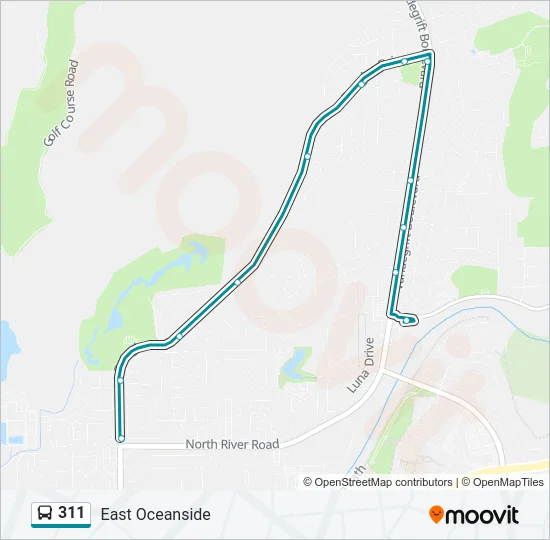 311 Bus Line Map
