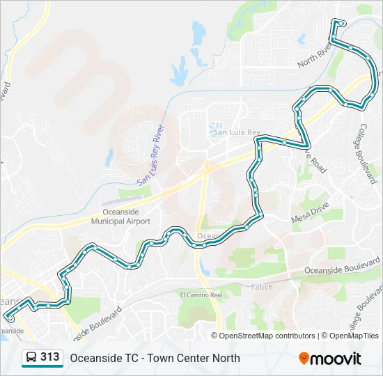 313 Bus Line Map