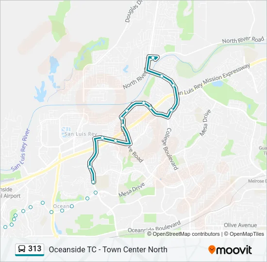 313 Bus Line Map
