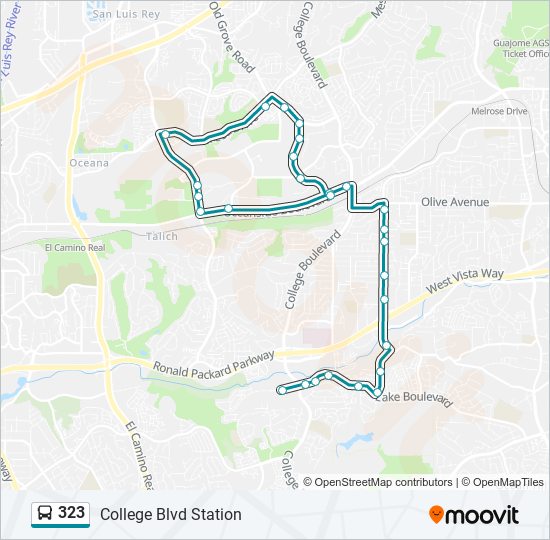 323 bus Line Map