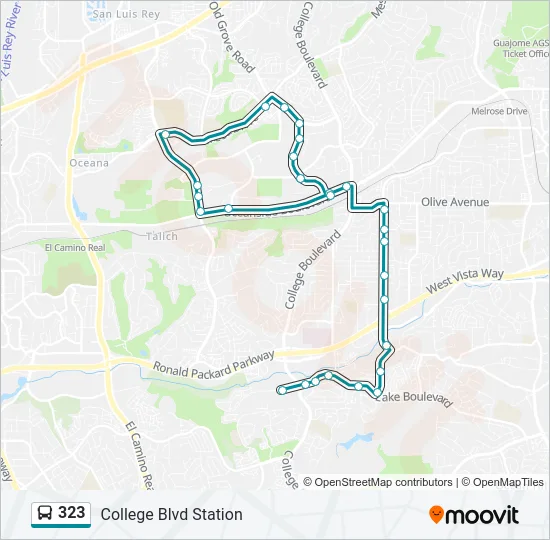 323 Bus Line Map