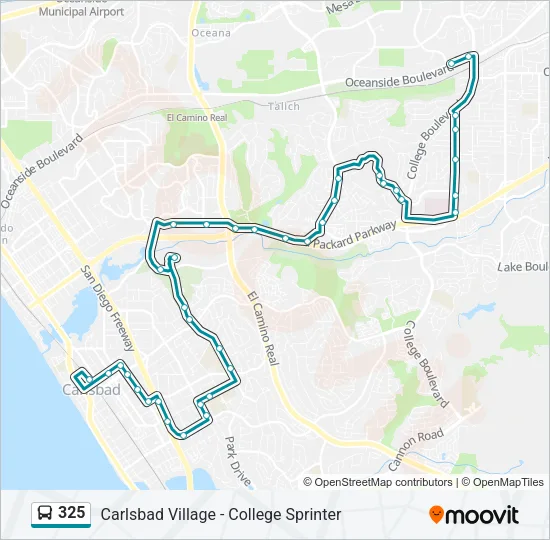 325 Bus Line Map