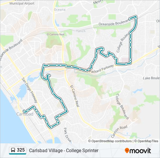 325 bus Line Map