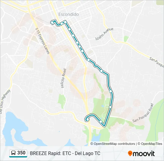 350 Bus Line Map