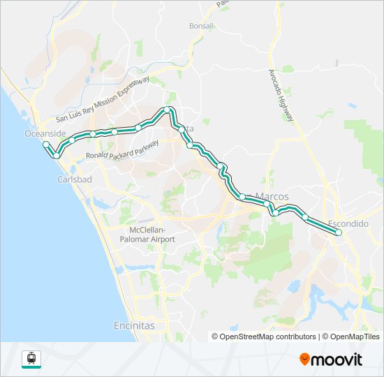 SPRINTER light rail Line Map