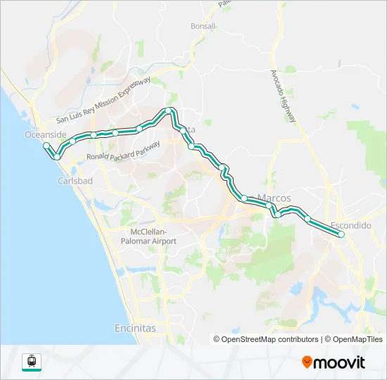 SPRINTER Light Rail Line Map