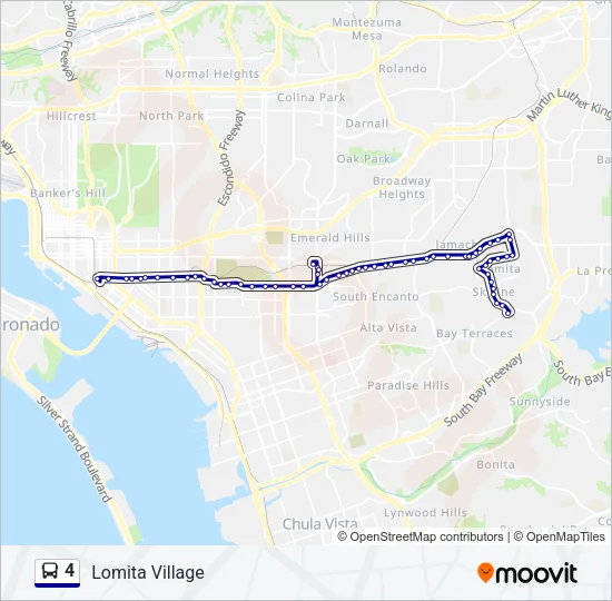 4 Bus Line Map