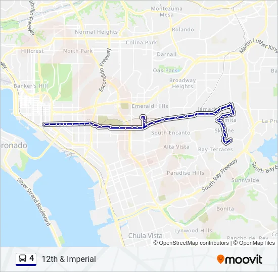 4 Bus Line Map