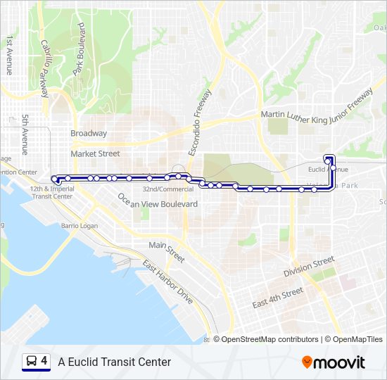4 Bus Line Map