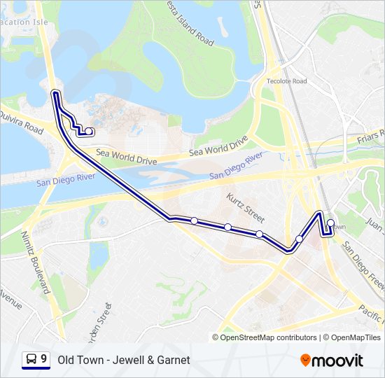 9 Bus Line Map