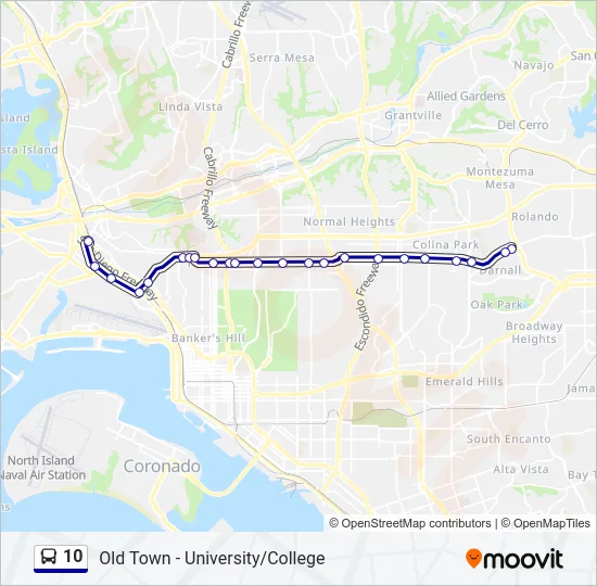 10 Bus Line Map