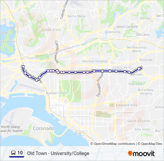 10 Bus Line Map