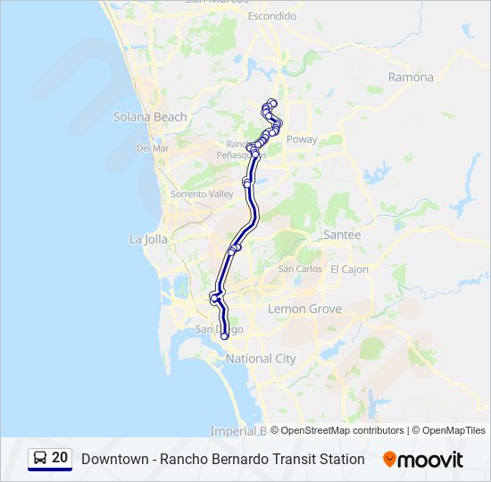 20 Route Schedules Stops Maps Rancho Bernardo Sta Updated