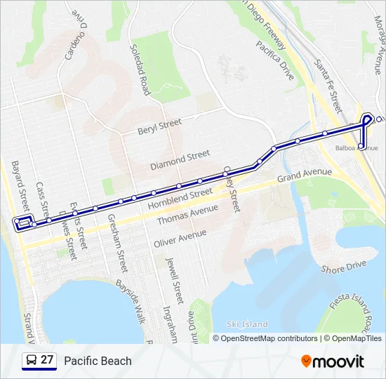 27 Bus Line Map