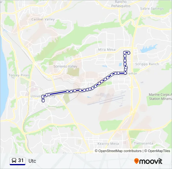 31 Bus Line Map