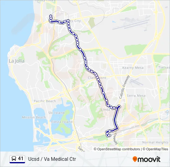 41 Bus Line Map