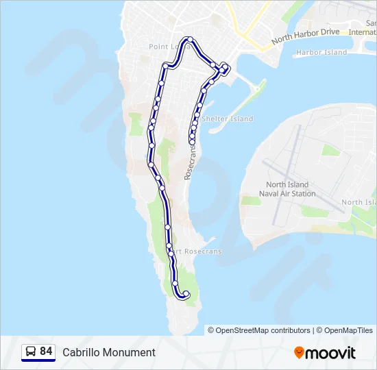 84 Bus Line Map