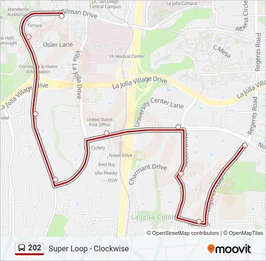 202 Bus Line Map
