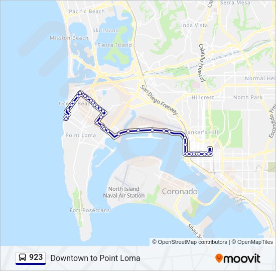 923 Bus Line Map