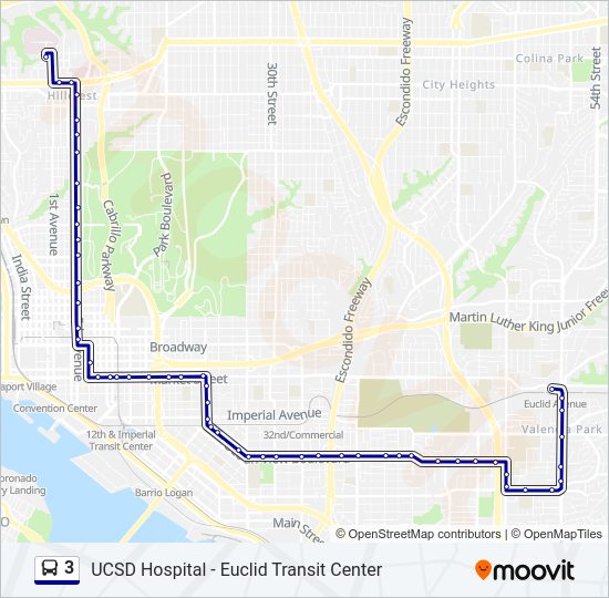 3 Bus Line Map