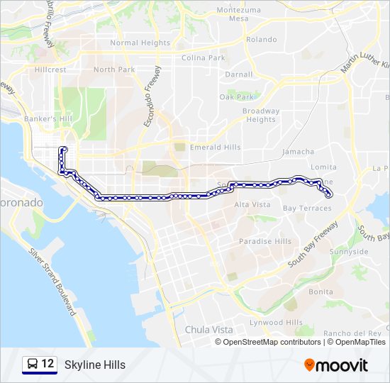 12 bus Line Map